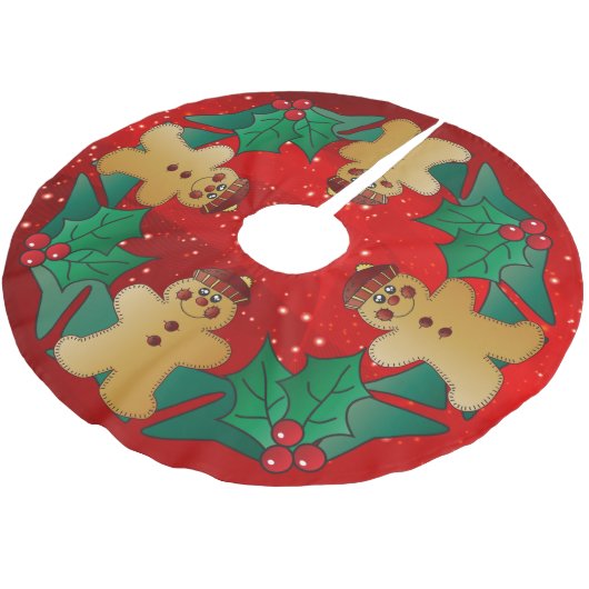 Kerstavond feestdag in Gingerbrood Kerstboom Rok (Gekanteld)