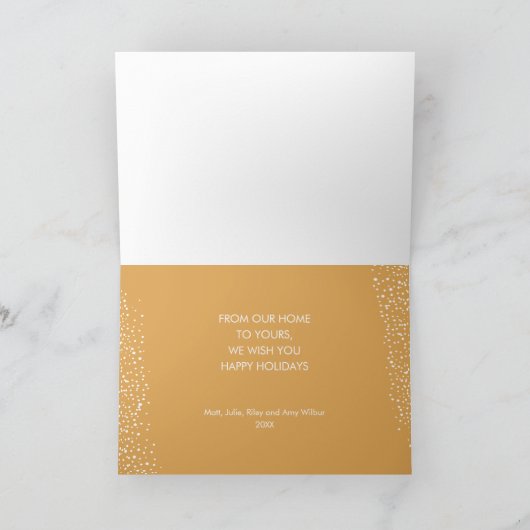 Kerstavond feestdag kaart (Binnen)