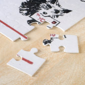 kerstavond feestdag legpuzzel (Zijkant)