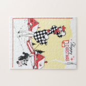 kerstavond feestdag legpuzzel (Horizontaal)