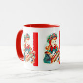 kerstavond feestdag mok (Voorkant links)