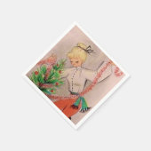 kerstavond feestdag servet (Hoek)