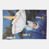 kerstavond feestdag theedoek (Horizontaal)