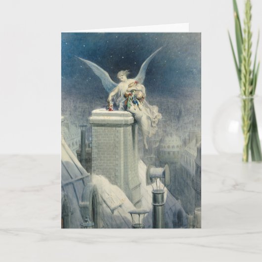 Kerstavond Feestdagen Kaart (Voorkant)