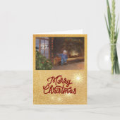 Kerstavond Feestdagen Kaart (Voorkant)