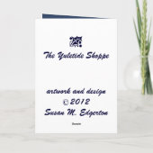 kerstavond feestdagen kaart (Achterkant)