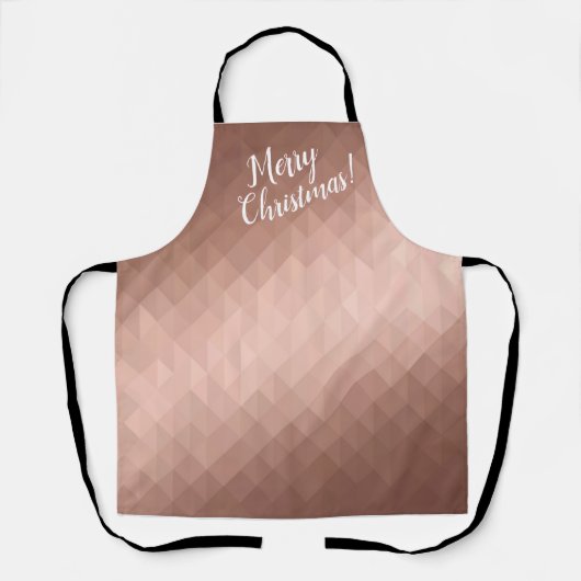 Kerstavond feestdagen roos goud schort (Voorkant)