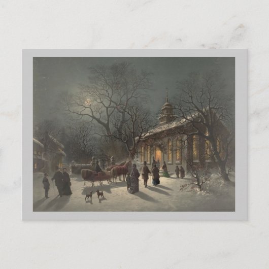 Kerstavond Feestdagenkaart (Voorkant)