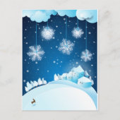 kerstavond feestdagenkaart (Voorkant)