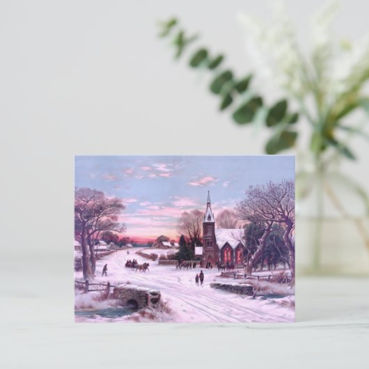 Kerstavond Feestdagenkaart (Staand voorkant)