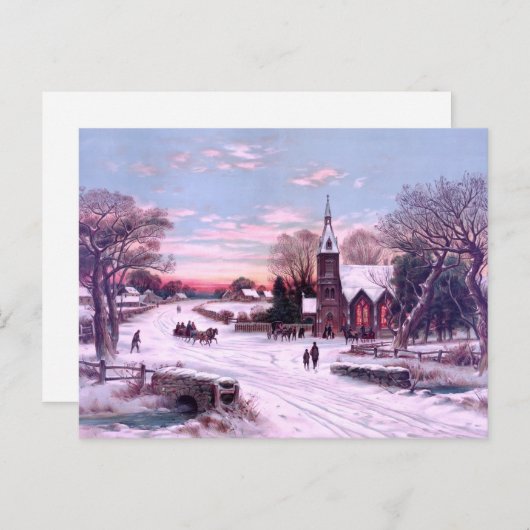 Kerstavond Feestdagenkaart (Voorkant / Achterkant)