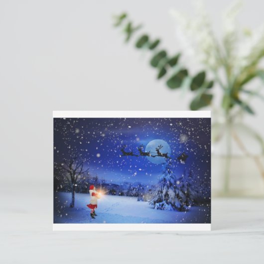 Kerstavond Feestdagenkaart (Staand voorkant)