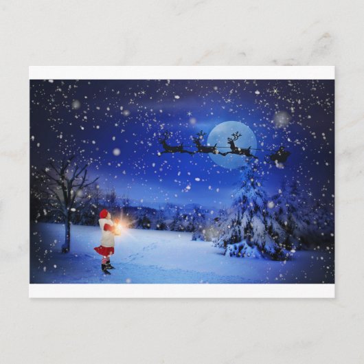 Kerstavond Feestdagenkaart (Voorkant)