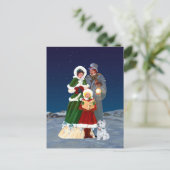 kerstavond feestdagenkaart (Staand voorkant)