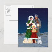 kerstavond feestdagenkaart (Voorkant / Achterkant)