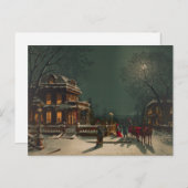 kerstavond feestdagenkaart (Voorkant / Achterkant)