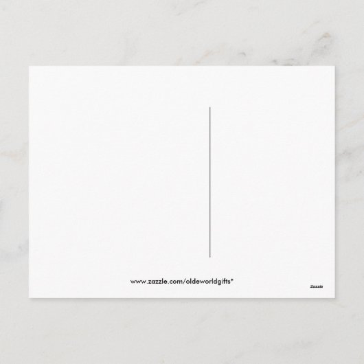 kerstavond feestdagenkaart (Achterkant)