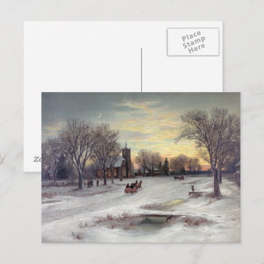 Kerstavond Feestdagenkaart (Voorkant / Achterkant)