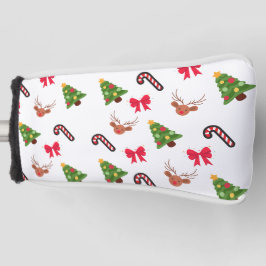 Kerstavond Feestdecoratie patroon Golfheadcover