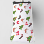 Kerstavond Feestdecoratie patroon Golfheadcover (Draai 90)