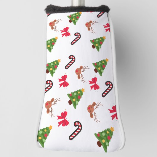 Kerstavond Feestdecoratie patroon Golfheadcover (Draai 90)