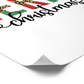 Kerstavond feestelijke feestdagen poster (Hoek)