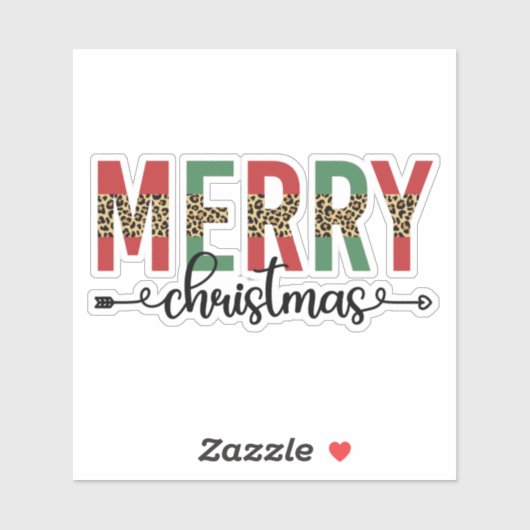 Kerstavond feestelijke feestdagen sticker (Vel)