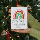 Kerstavond feestelijke regenboogsnoepriet