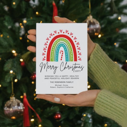 Kerstavond feestelijke regenboogsnoepriet