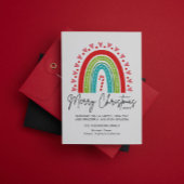 Kerstavond feestelijke regenboogsnoepriet