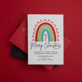 Kerstavond feestelijke regenboogsnoepriet