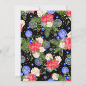 Kerstavond feestflora voor bedrijven kaart (Achterkant)