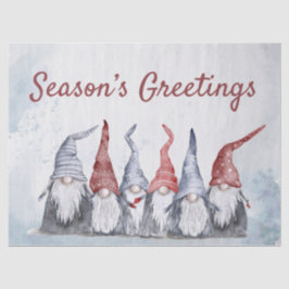 Kerstavond-feestnomes Tissuepapier