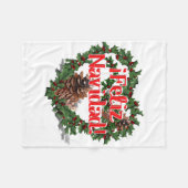 Kerstavond (Feliz Navidad) Fleece Deken (Voorkant (Horizontaal))