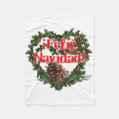 Kerstavond (Feliz Navidad) Fleece Deken (Voorkant)