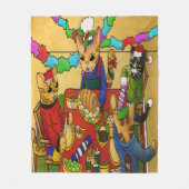 Kerstavond Fleece Deken (Voorkant)