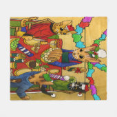 Kerstavond Fleece Deken (Voorkant (Horizontaal))