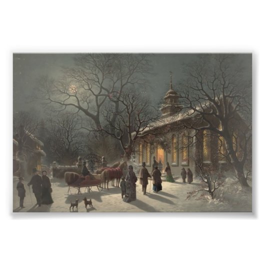 Kerstavond Foto Afdruk (Voorkant)