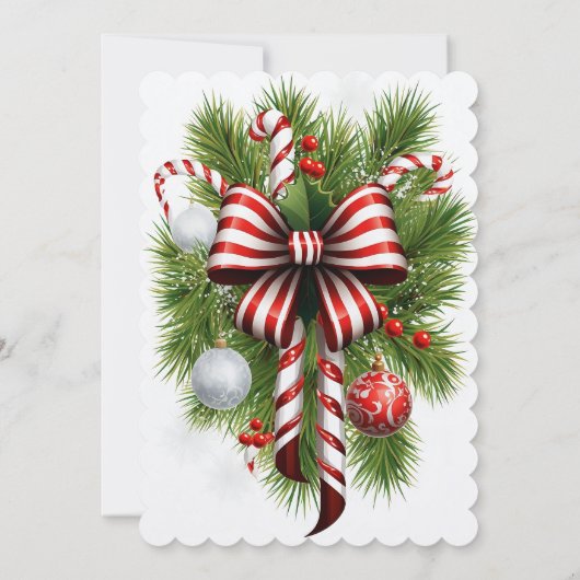 Kerstavond Gala Uitnodigen Kaart (Achterkant)