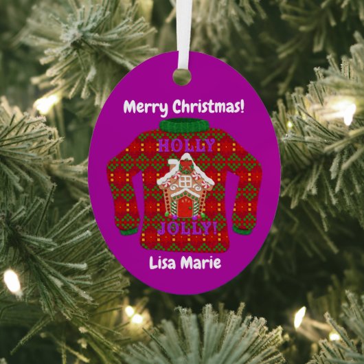 Kerstavond Gepersonaliseerd Metalen Ornament (Insitu)