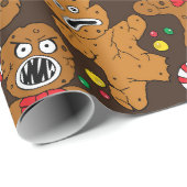 Kerstavond Gingerbrood Man Cadeaupapier (Rol Hoek)