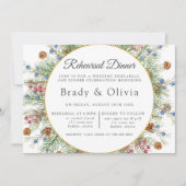 Kerstavond Gold Geometric Rehearsal Kaart (Voorkant)