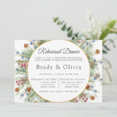 Kerstavond Gold Geometric Rehearsal Kaart (Staand voorkant)