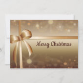 Kerstavond Golden Elegant Stylish Beauful Party Kaart (Achterkant)