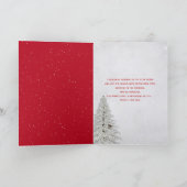 Kerstavond Golden Retrievers in de rode retro truc Kaart (Binnen)