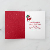 Kerstavond Golden Retrievers in oude vrachtwagen Feestdagen Kaart (Binnen)