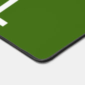 Kerstavond groene achtergrondfeestdag bureaumat (Hoek)