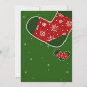 Kerstavond Groene feestdag Kaart (Achterkant)