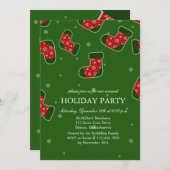 Kerstavond Groene feestdag Kaart (Voorkant / Achterkant)