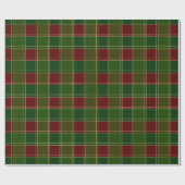 Kerstavond groene goudganzen cadeaupapier (Vlak)